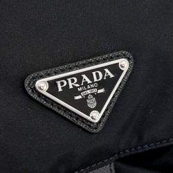 Pre Owned حقيبة ظهر برادا سوداء نايلون رينايليون بجيبين