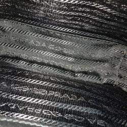 Pre Owned Prada Black Leather Saffiano Travel Crossbody Bag