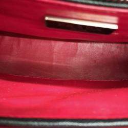 Pre Owned Prada Black Leather Saffiano tote and shoulder bag