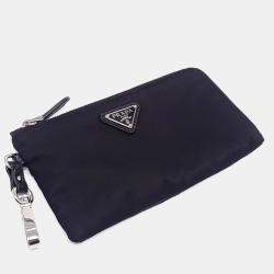 Pre Owned Prada Black Re-Nylon Two-Pocket Backpack