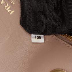 Pre Owned Prada Brown Saffiano Pattina Chain Crossbody