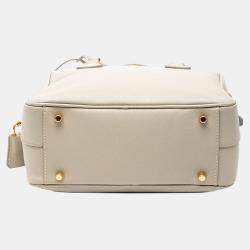 Pre Owned Prada Brown Saffiano Lux Satchel