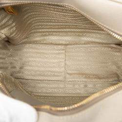 Pre Owned Prada Brown Saffiano Lux Satchel