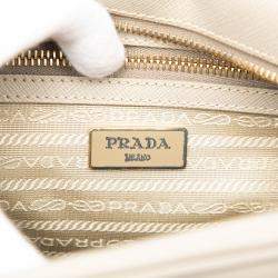 Pre Owned Prada Brown Saffiano Lux Satchel