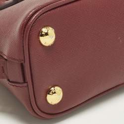 مملوكة مسبقًا Prada Promenade Mini Red Saffiano Lux Leather Satchel