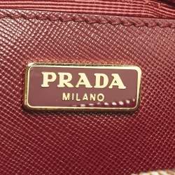 مملوكة مسبقًا Prada Promenade Mini Red Saffiano Lux Leather Satchel