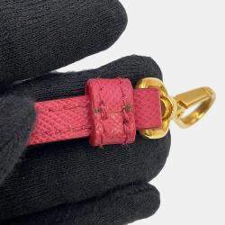 Pre Owned Prada Saffiano Leather 2-Way Mini Handbag Pink Leather