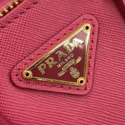 Pre Owned Prada Saffiano Leather 2-Way Mini Handbag Pink Leather