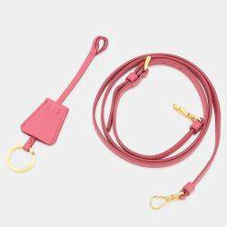 Pre Owned Prada Saffiano Leather 2-Way Mini Handbag Pink Leather