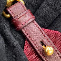 Pre Owned Prada Tessuto Soft Handbag Bordeaux Nylon Leather