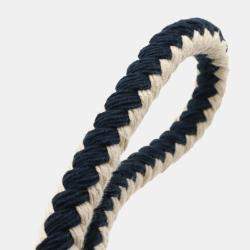 Pre Owned Prada Crochet Mini Bucket Bag Shoulder Bag With Rope Strap Raffia-Embellished Viscose And Leather Black