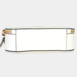 Pre Owned Prada White Saffiano Small Odette Top Handle Bag