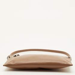 مملوكة مسبقًا Prada Brown Saffiano Leather Top Zip Shoulder Bag