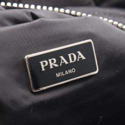 مملوكة مسبقًا Prada Tote Bag Nylon And Leather Black