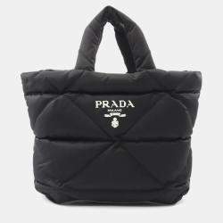 Pre Owned Prada Re-Nylon Tote Bag Black
