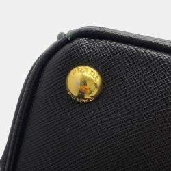 مملوكة مسبقًا Prada Galleria 2Way Tote Bag Black Saffiano Leatherleather