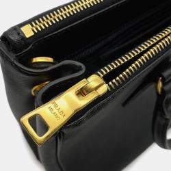 مملوكة مسبقًا Prada Galleria 2Way Tote Bag Black Saffiano Leatherleather