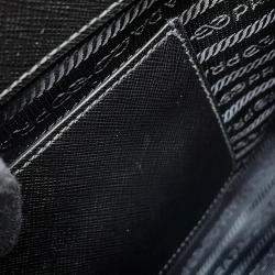 مملوكة مسبقًا Prada Galleria 2Way Tote Bag Black Saffiano Leatherleather