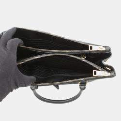 مملوكة مسبقًا Prada Galleria 2Way Tote Bag Black Saffiano Leatherleather