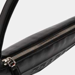 Pre Owned حقيبة برادا ساتشيل تريانجل جريس لوكس سوداء