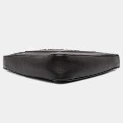 Pre Owned حقيبة برادا ساتشيل تريانجل جريس لوكس سوداء