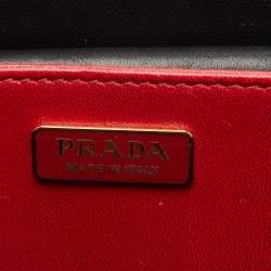 مملوكة مسبقًا Prada Cahier Black Velvet and Leather Shoulder Bag