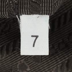 Pre Owned Prada Antique Brown Cervo Deerskin Leather Tote