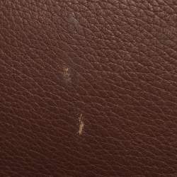Pre Owned Prada Antique Brown Cervo Deerskin Leather Tote
