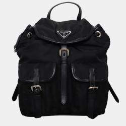 Pre Owned Prada Nylon Drawstring Backpack