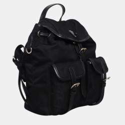 Pre Owned Prada Nylon Drawstring Backpack