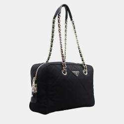 Pre Owned Prada Tessuto Impunto Shoulder Bag
