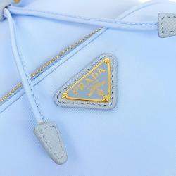 Pre Owned حقيبة يد وجسم متقاطعة برادا قماش نايلون متجدد زرقاء