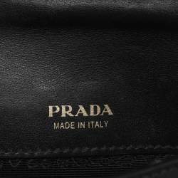 مملوكة مسبقًا حقيبة خصر برادا جلد كاهير أسود