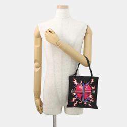 Pre Owned Prada Frankenstein Universal Studios For Prada 2-Way Bag Black/Multicolor Nylon