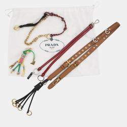 Pre Owned حقيبة كتف برادا صوت ناعم سحر 2024 جلد بني حجم صغير