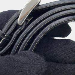 Pre Owned Prada Re-Edition 2002 Moon Bag Handbag Black Nylon Leather