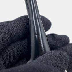 Pre Owned Prada Re-Edition 2002 Moon Bag Handbag Black Nylon Leather