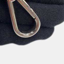 Pre Owned Prada Re-Edition 2002 Moon Bag Handbag Black Nylon Leather