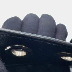 Pre Owned Prada Re-Edition 2002 Moon Bag Handbag Black Nylon Leather