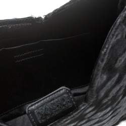 Pre Owned Prada Black Fur Shoulder Bag
