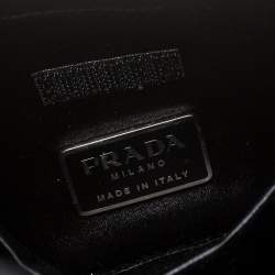 Pre Owned Prada Black Fur Shoulder Bag