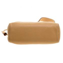 Pre Owned Prada Camel Leather Shoulder Bag