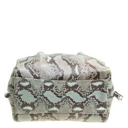 Prada Mint Green/Black Python Bowling Bag