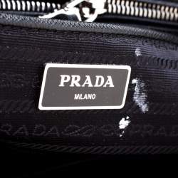 Pre Owned Prada Black Quilted Nylon Shoulder Bag
