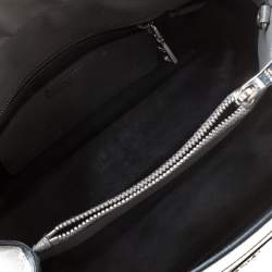 Pre Owned Prada Grey Saffiano Leather Twin Tote