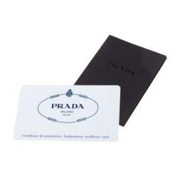 Pre Owned Prada Brown Metallic Leather Ruffle Shoulder Bag