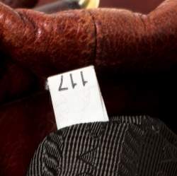 Pre Owned Prada Copper Leather Vitello Daino Hobo