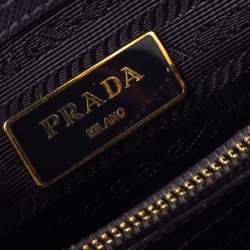 Pre Owned Prada Purple Saffiano Lux Leather Small Promenade Crossbody Bag