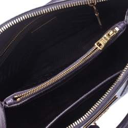 Pre Owned Prada Purple Saffiano Lux Leather Small Promenade Crossbody Bag