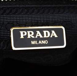 Pre Owned Prada Black Tessuto Nylon and Leather Crossbody Bag